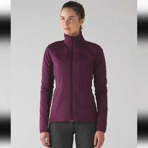 Lululemon Run For Cold Jacket Plum
